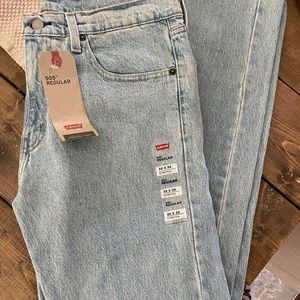 NWT men’s Levi’s 505 regular 32x32 stretch light wash